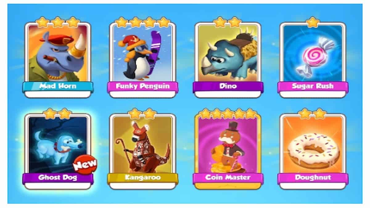Coin Master Card Trading List