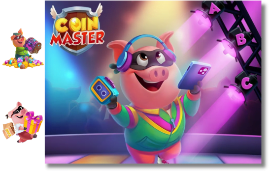 Pig Bandit In Coin Master: Initiating Raids For Rewards​